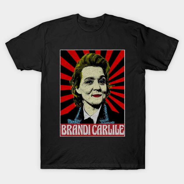 Brandi Carlile Pop Art Style T-Shirt by Motor Lipat